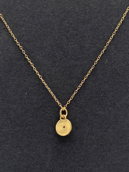 Mini Mandala Pendant - Gold Vermeil with Citrine