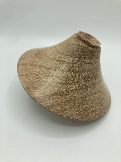 Flared  Iroko bowl