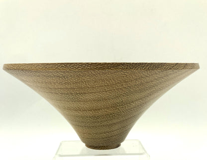 Flared  Iroko bowl