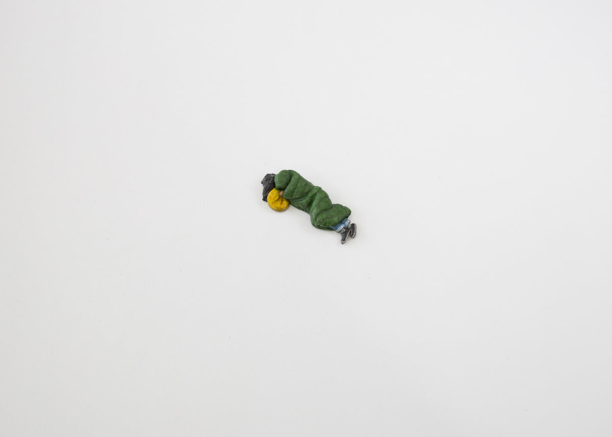 'Someone Sleeping Rough' miniature sculpture