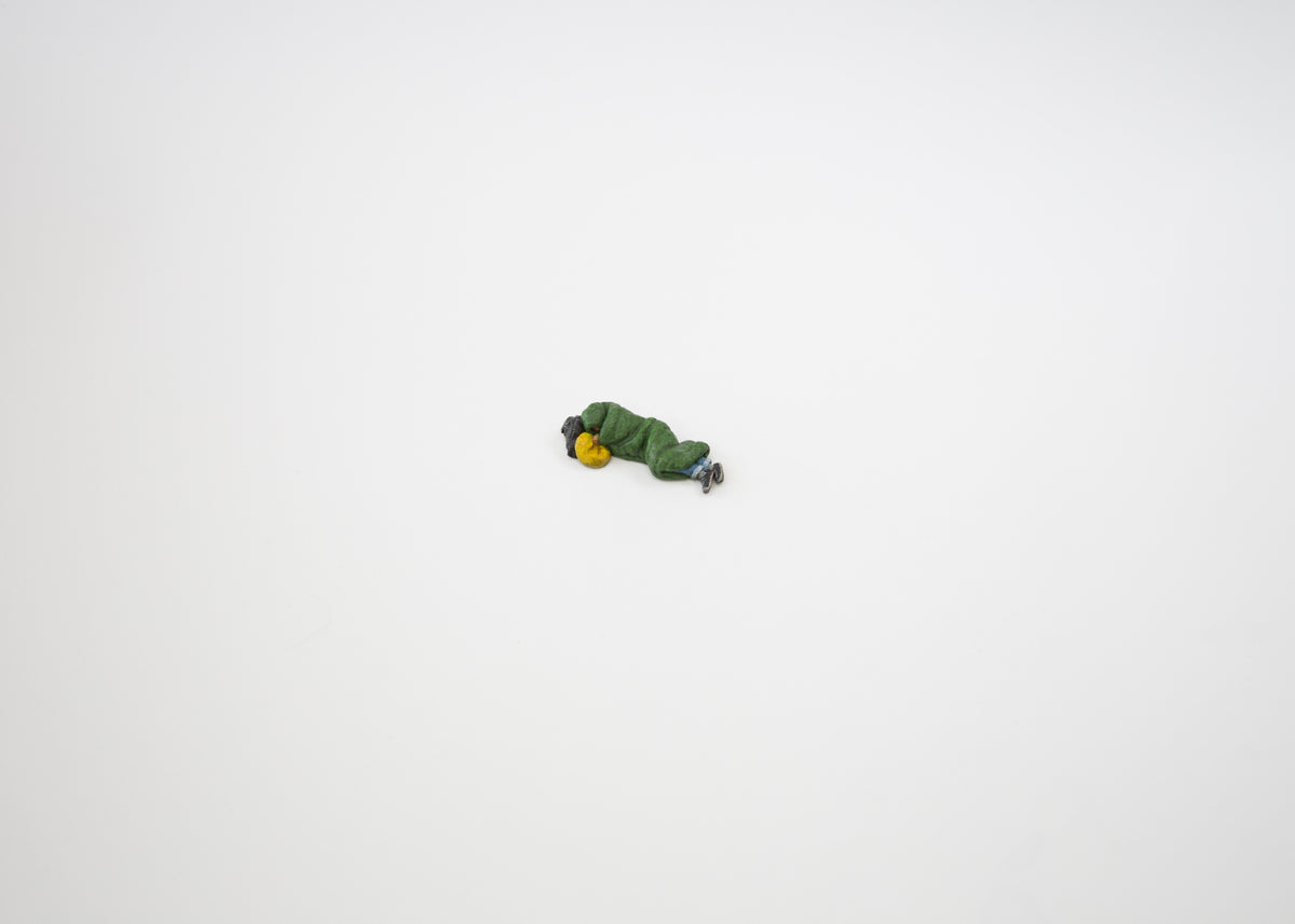 'Someone Sleeping Rough' miniature sculpture