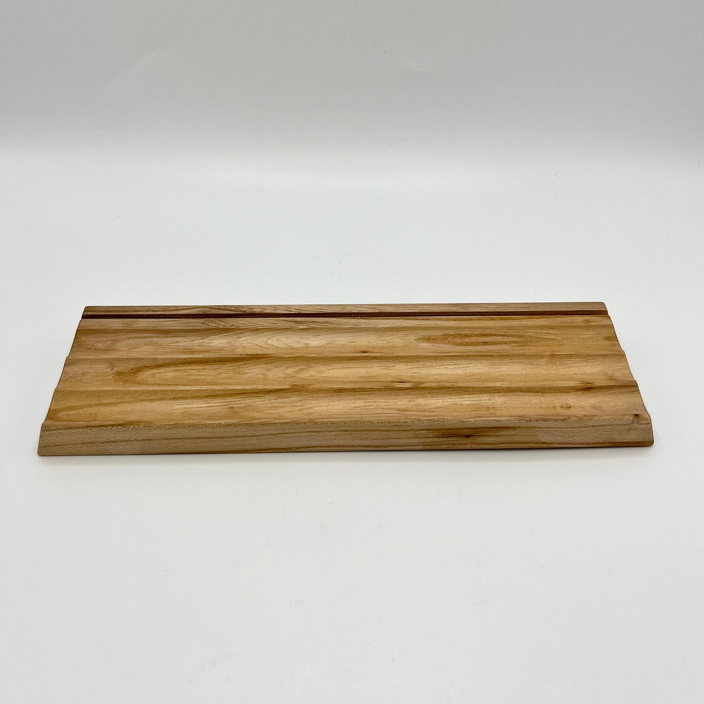 Elm Wood Fluted Pencil & Card Tray