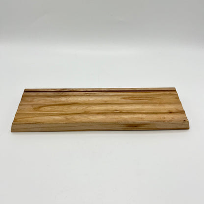 Elm Wood Fluted Pencil & Card Tray