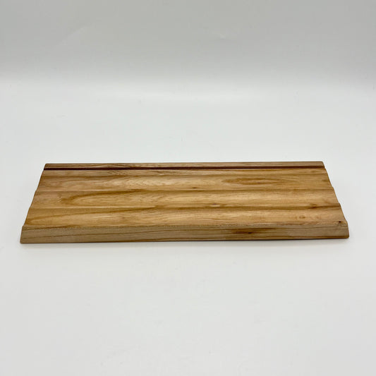 Elm Wood Fluted Pencil & Card Tray