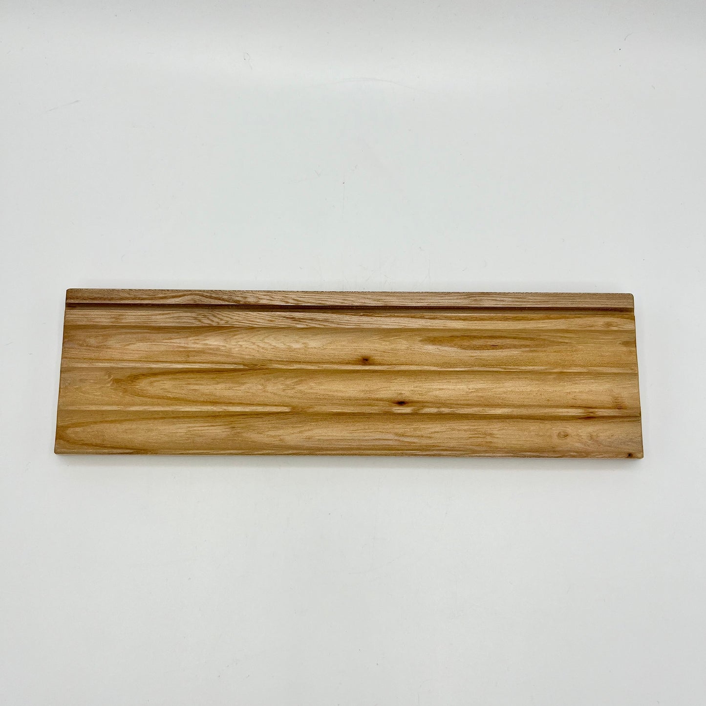Elm Wood Fluted Pencil & Card Tray