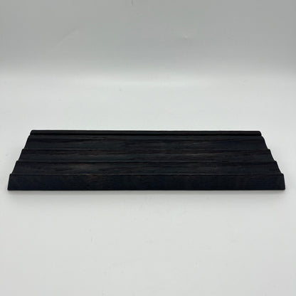Charred Oak - Wood Fluted Pencil & Card Tray