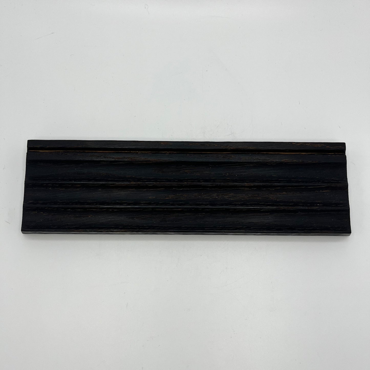 Charred Oak - Wood Fluted Pencil & Card Tray