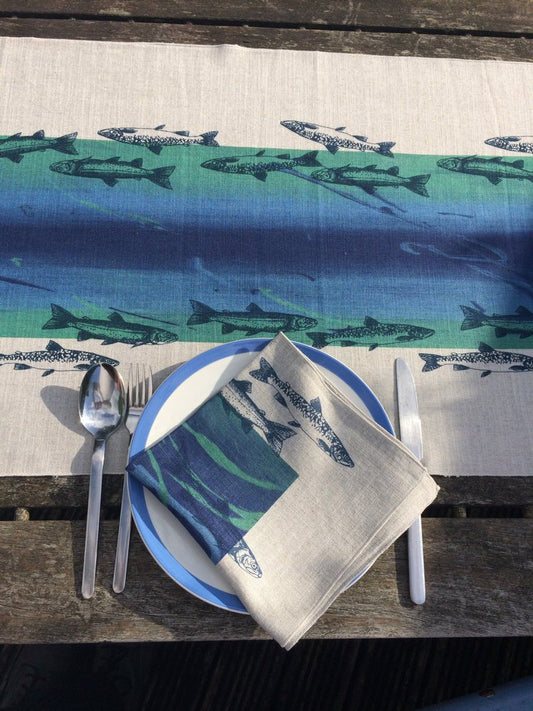 Linen napkin - fish