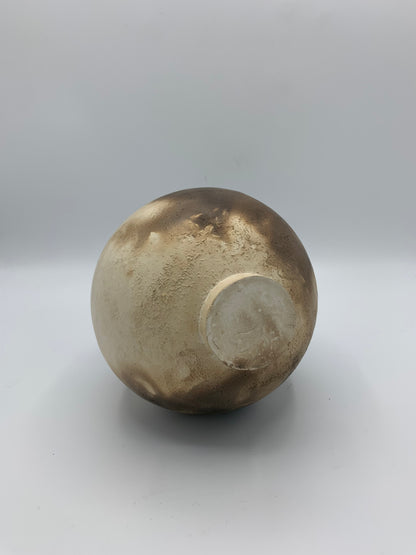 Clay Smoked 'Moon' Jar