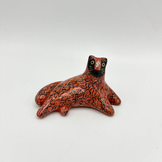 Red Ceramic Cat