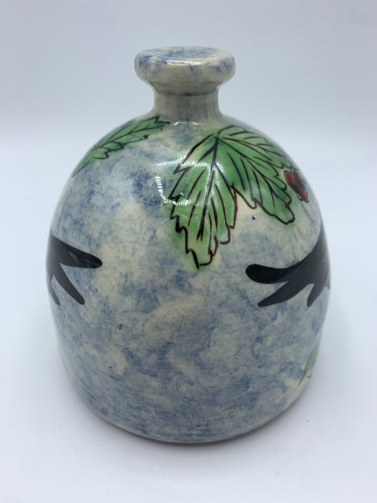 Blackbird Salt pig with Wooden Spoon