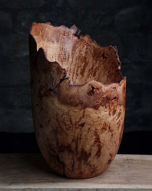 Large Oak Burr Live Edge Vessel
