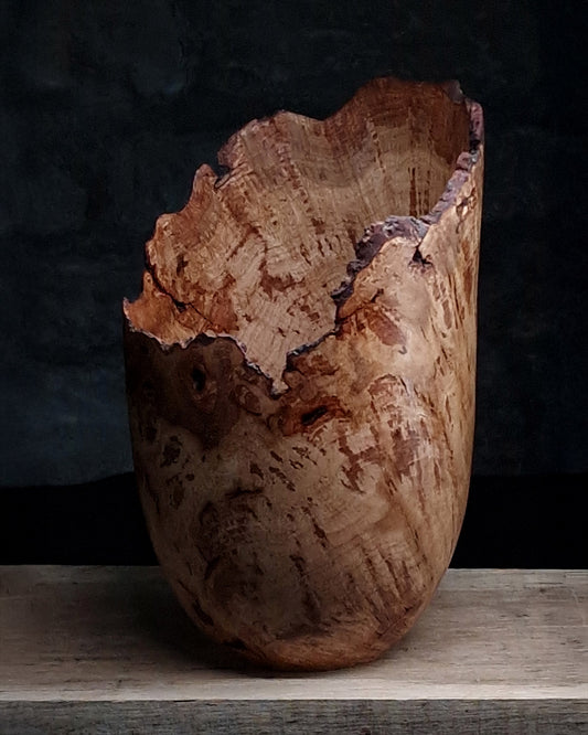 Large Oak Burr Live Edge Vessel