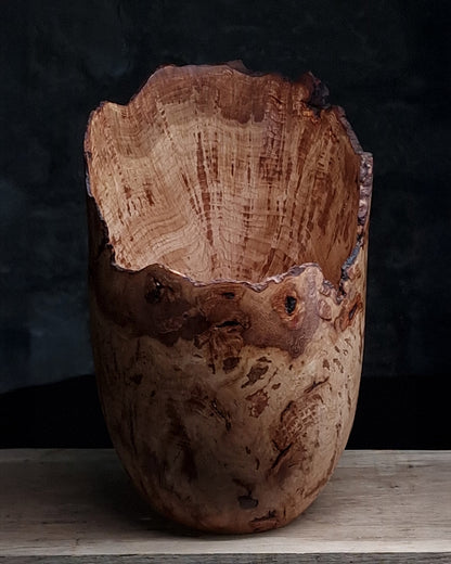 Large Oak Burr Live Edge Vessel