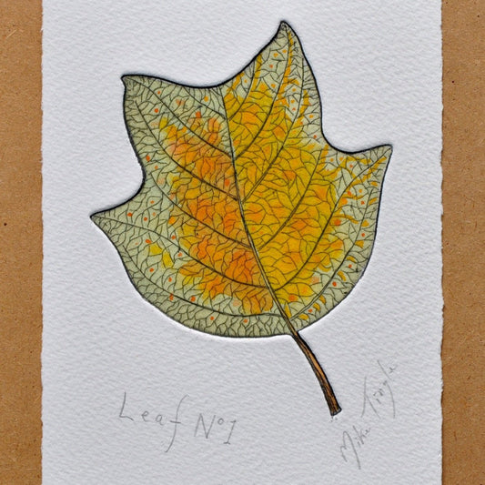 'Leaf Etching' Print