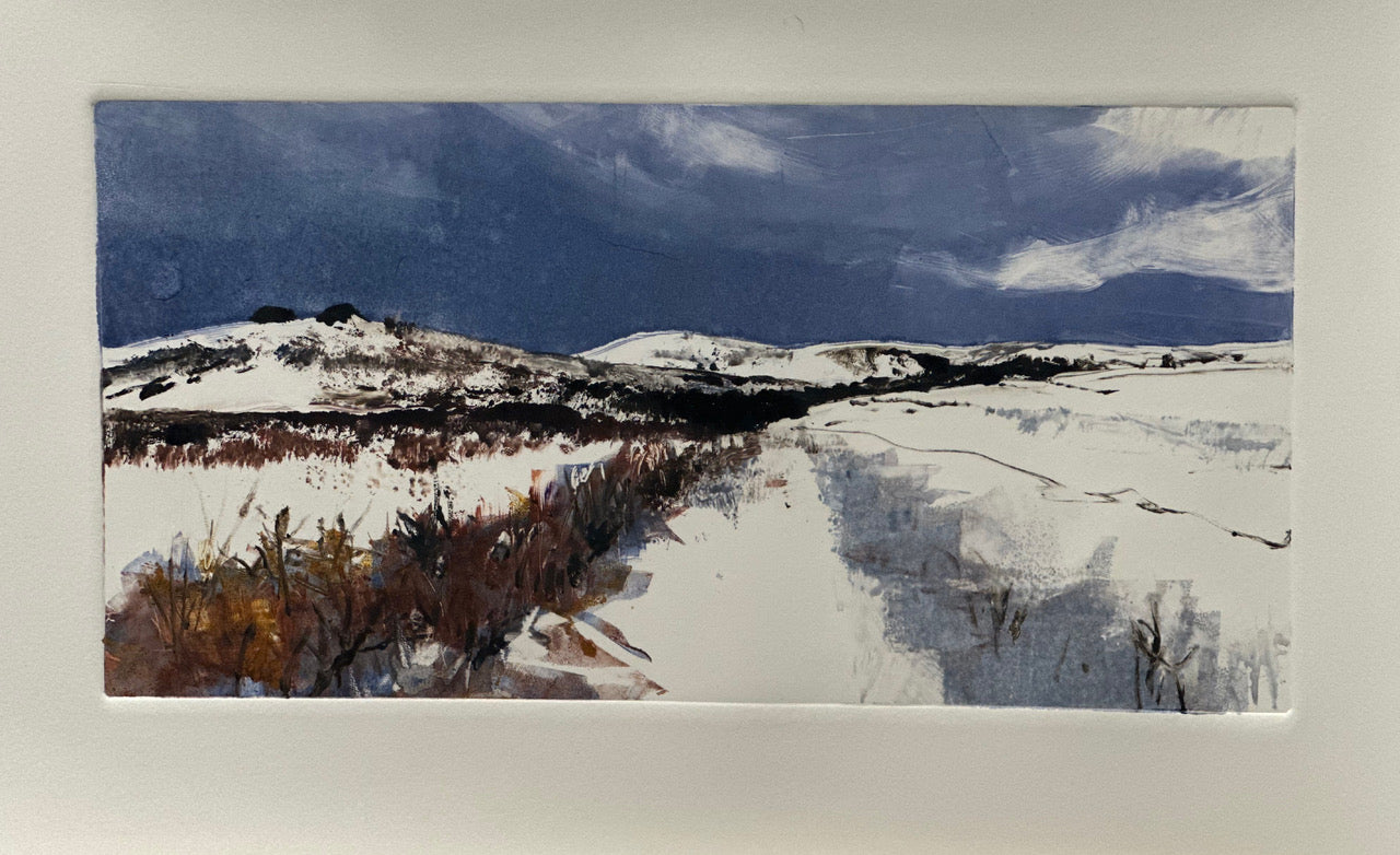 Light Snowfall Haytor - Print