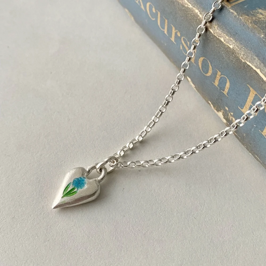 Silver heart necklace