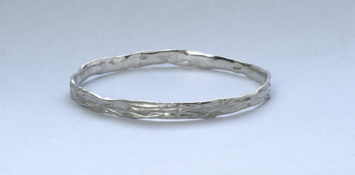 Honey Fungus Thin Bangle