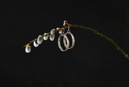 Honey Fungus Large Hoop Earrings