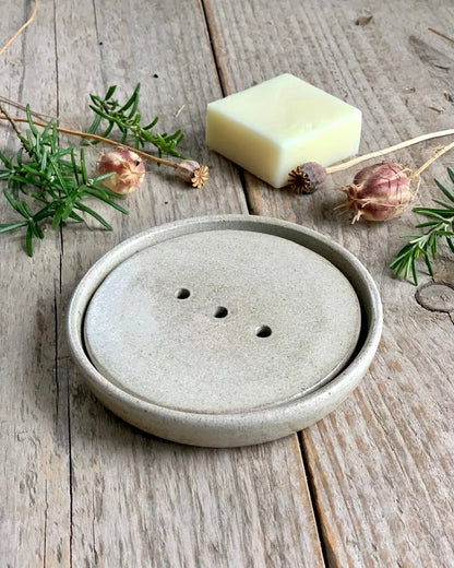 Stoneware soap dish
