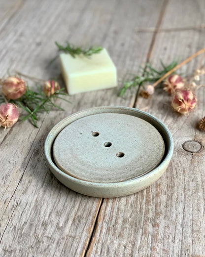 Stoneware soap dish