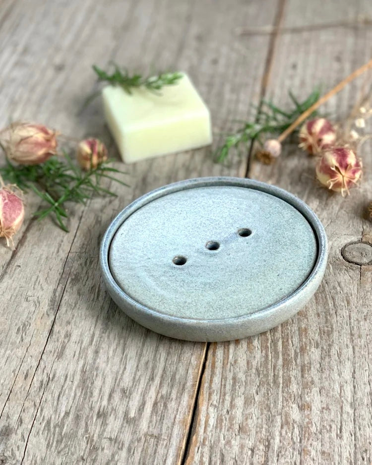 Stoneware soap dish