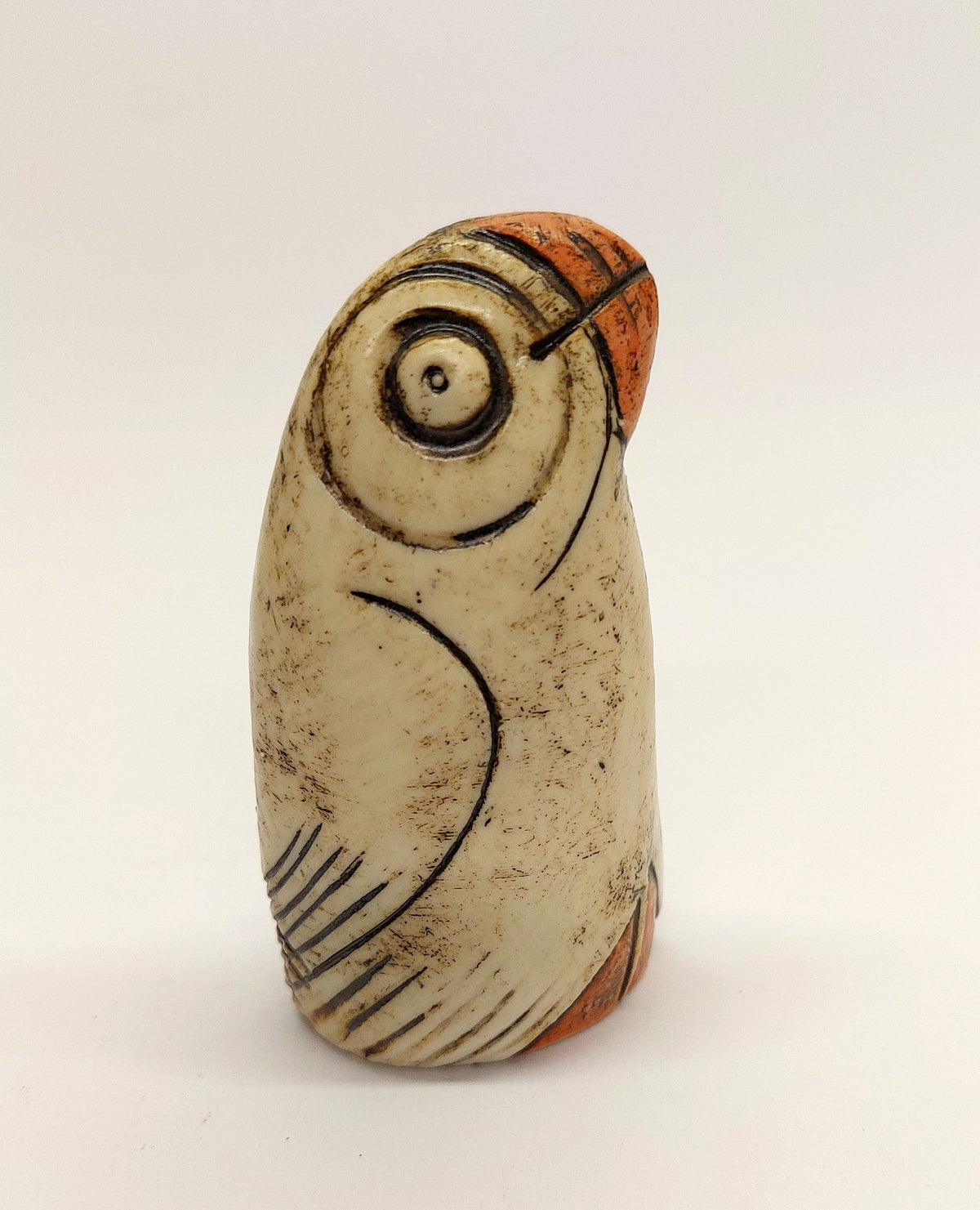 'Red Beaked Puffin' small porcelain sculpture