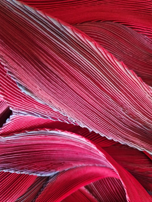 Classic Arashi Pleated Silk Scarf