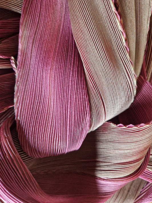 Classic Arashi Pleated Silk Scarf