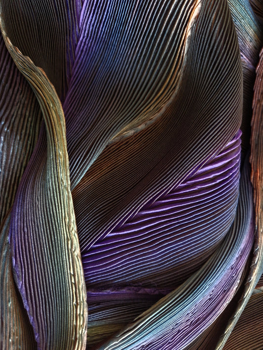 Classic Arashi Pleated Silk Scarf