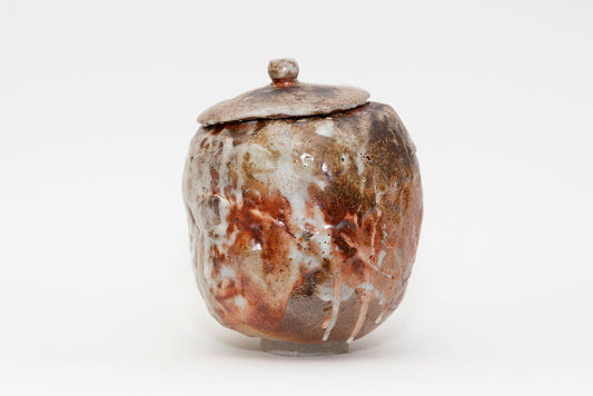 Oxide Ceramic Lidded Vessel
