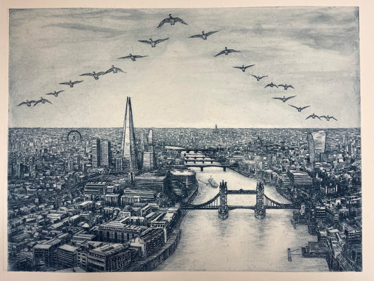 'Sky High' unframed print