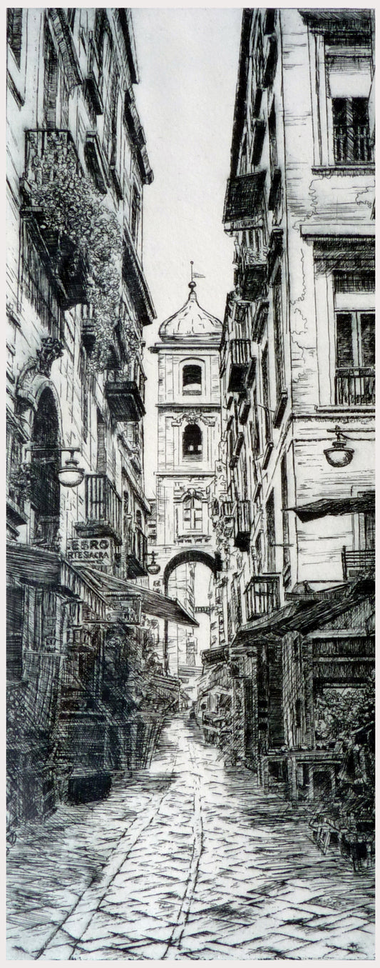 'Street of Sacred Objects, Naples' unframed print