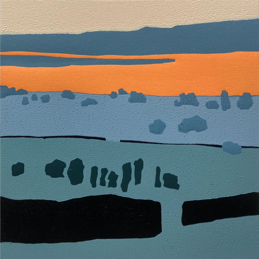 Sunset Over Stones
