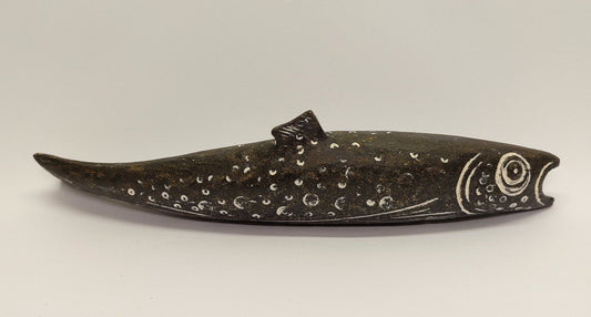 'Thin Fish' stoneware sculpture