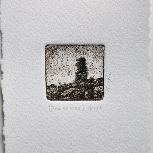 'Bowerman's Nose' unframed mini print