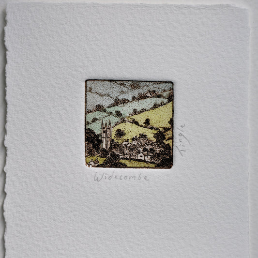 'Widecombe' unframed mini print