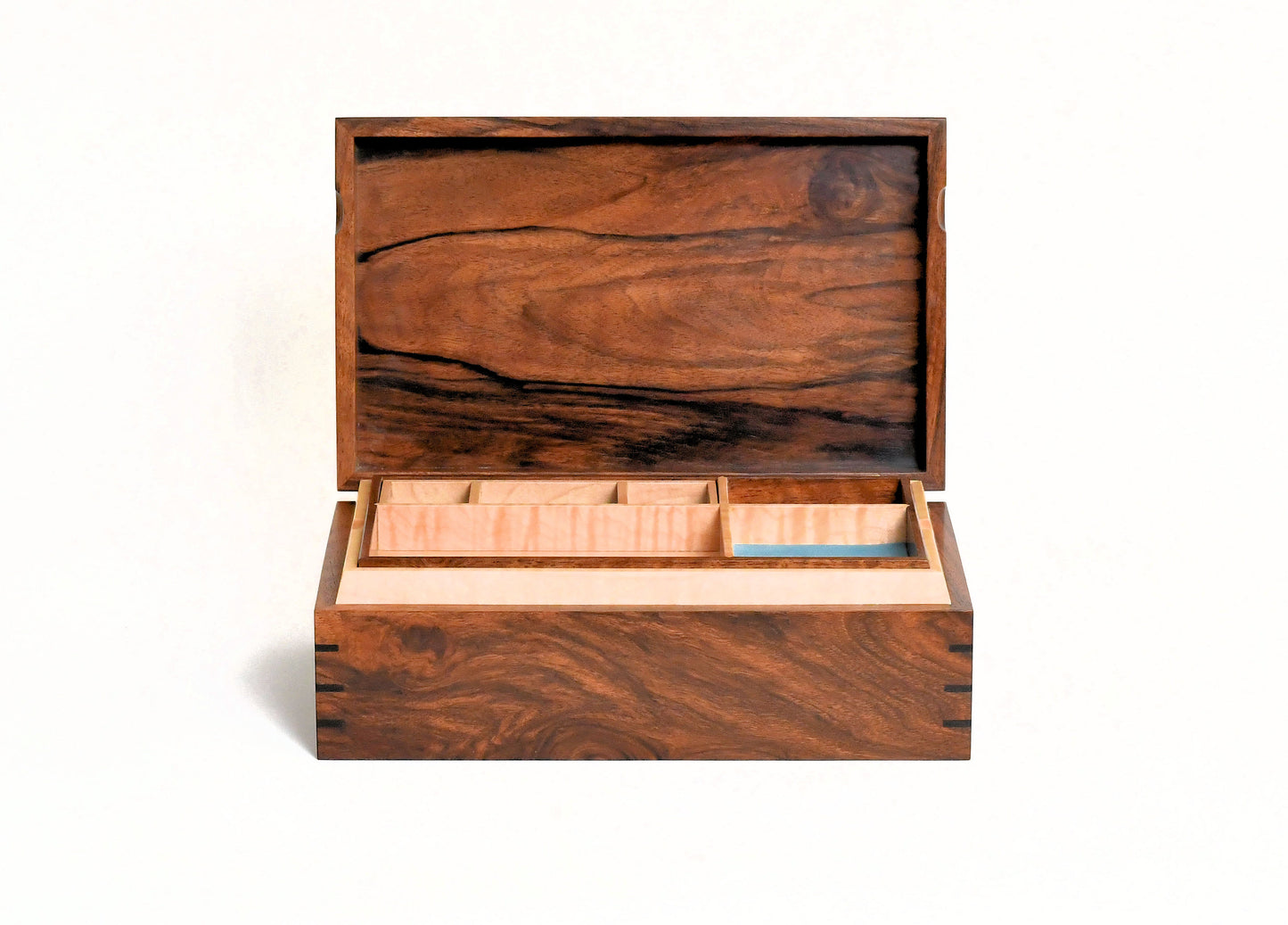 English Walnut Jewellery Box