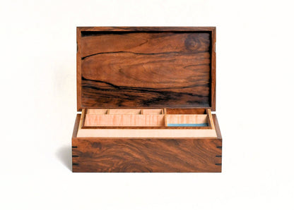 English Walnut Jewellery Box