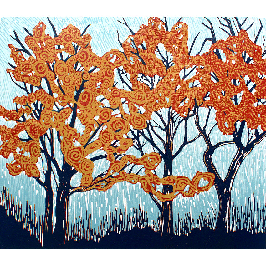 'Winter Oaks 2025' unframed print
