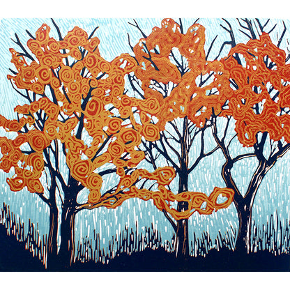'Winter Oaks 2025' unframed print