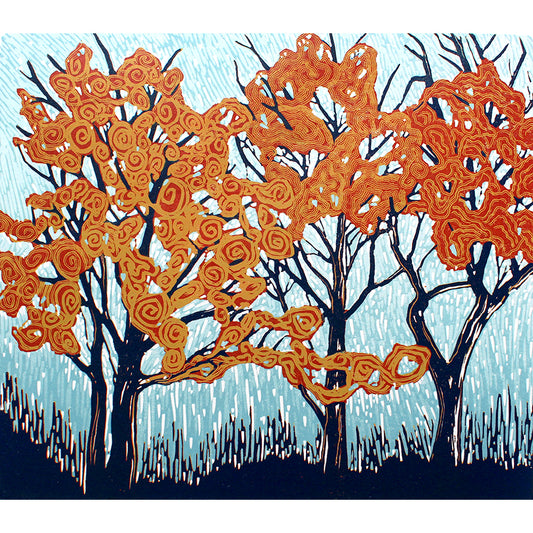 'Winter Oaks 2025' unframed print