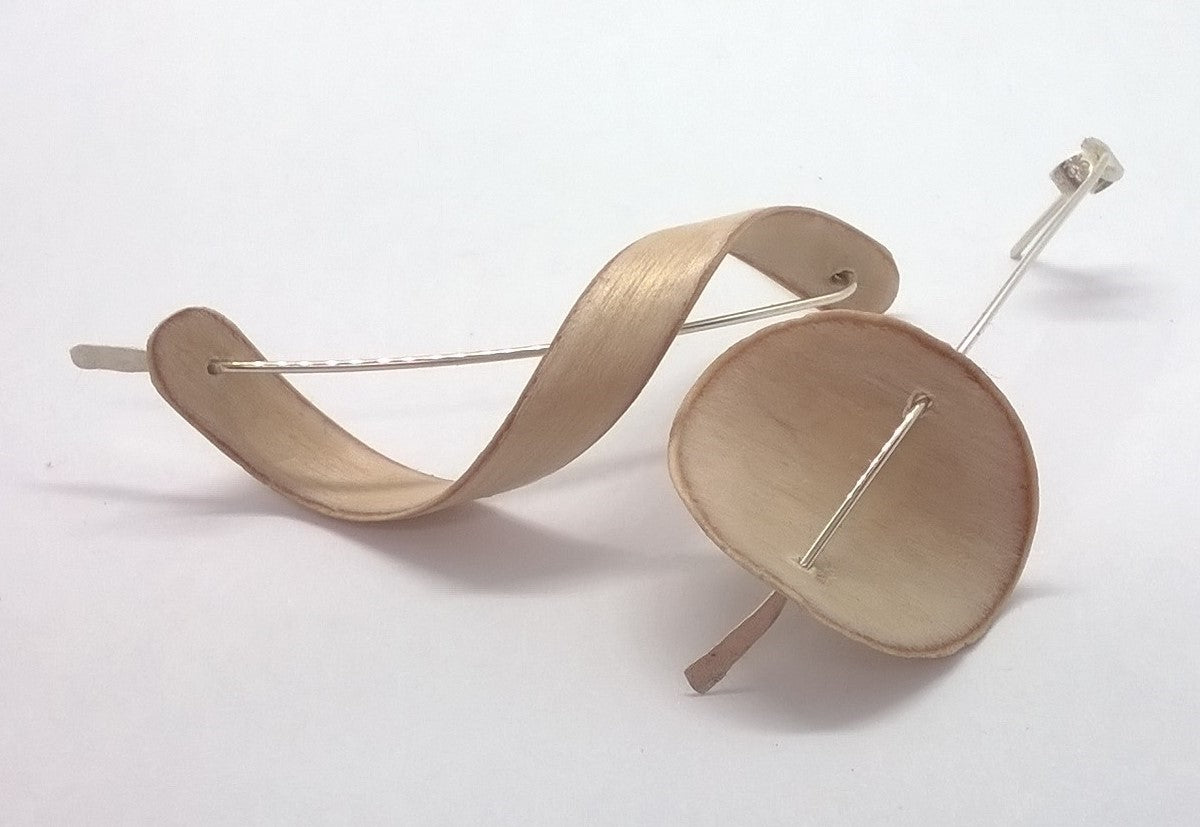 Mismatched Birch Plywood Earrings