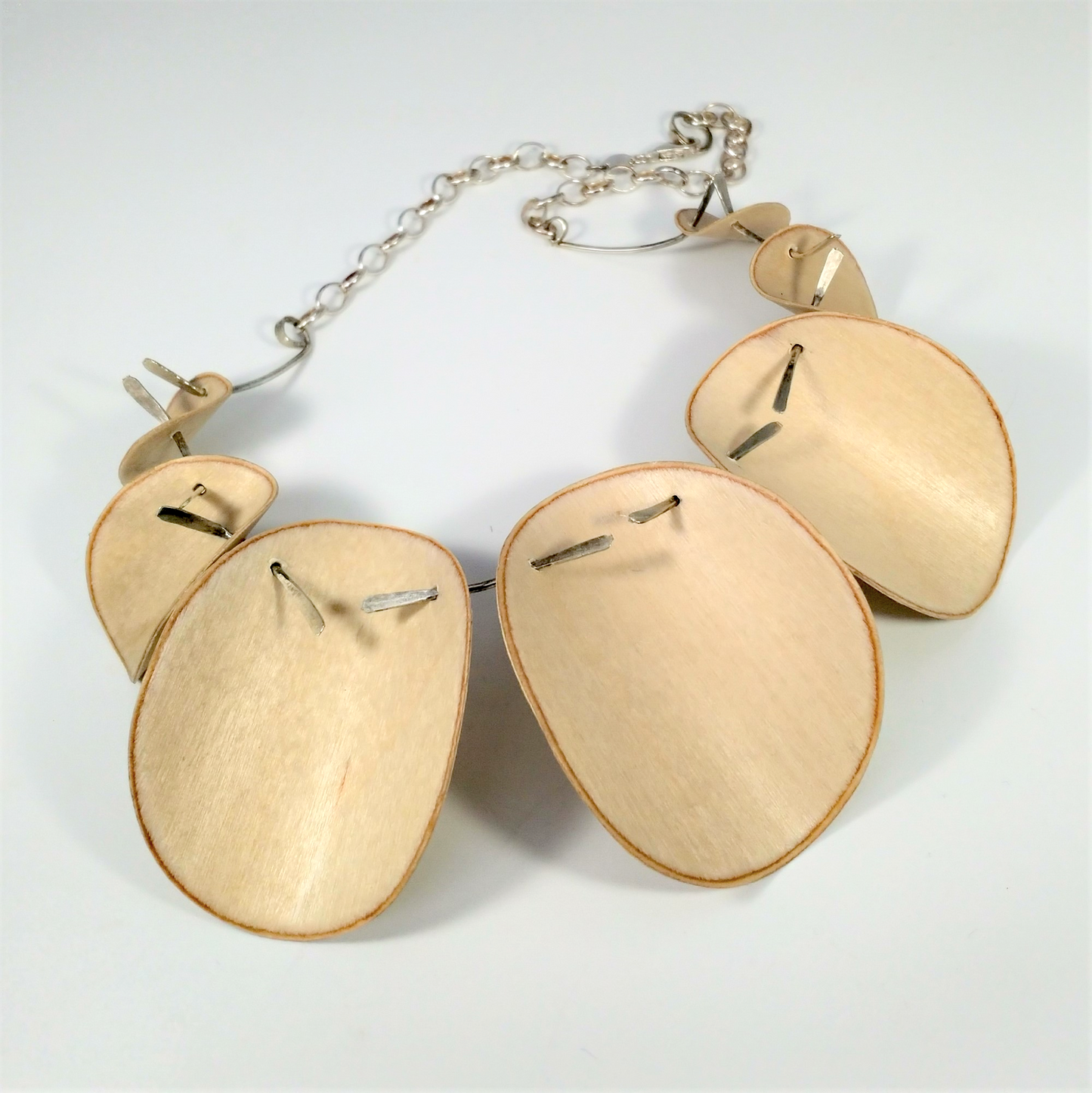 Circular Birch Plywood Necklace