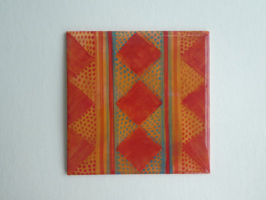 Colourful ceramic tile