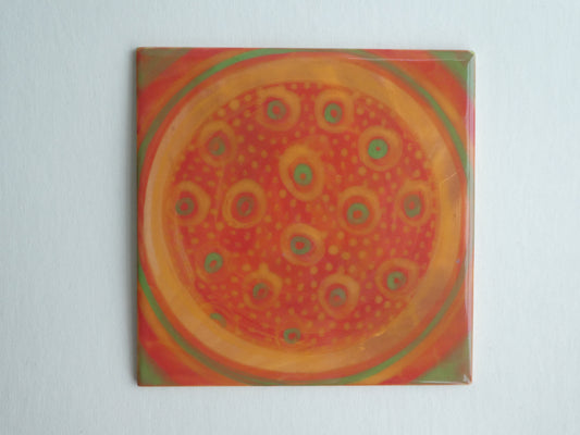 Colourful ceramic tile