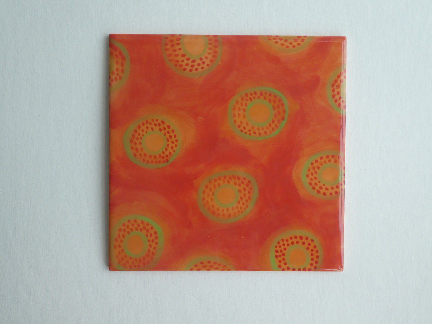 Colourful ceramic tile