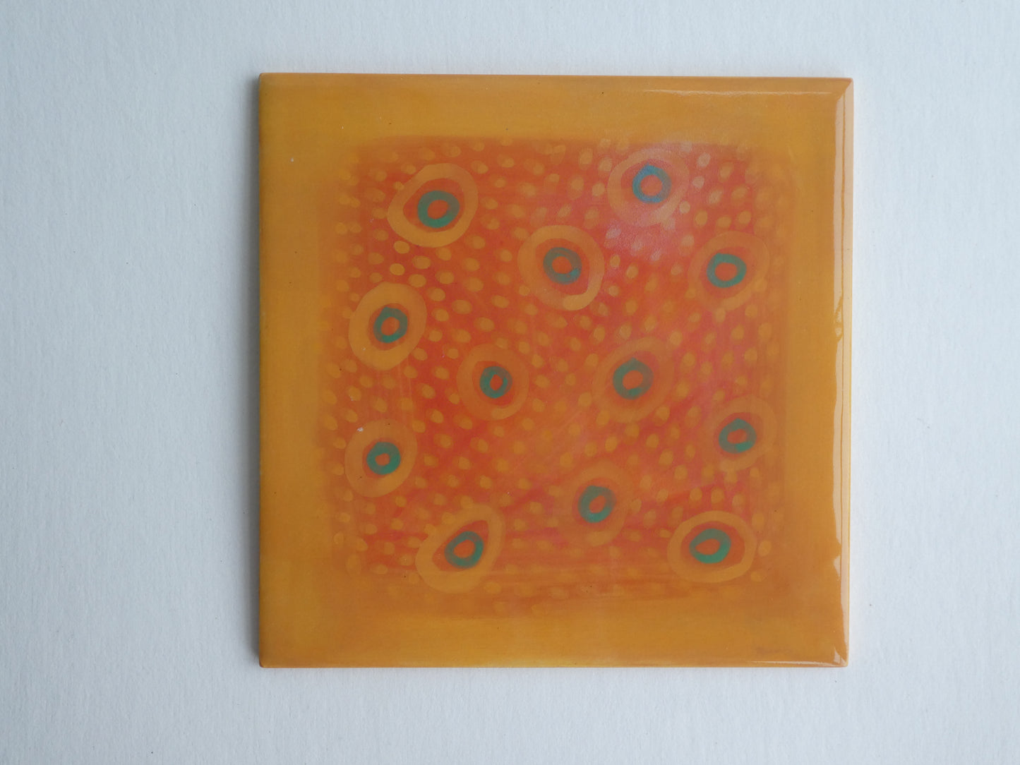 Colourful ceramic tile