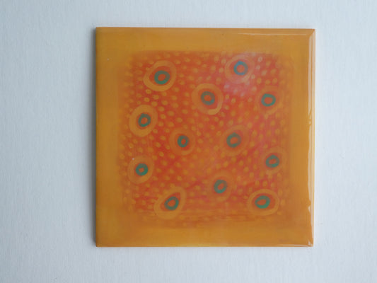 Colourful ceramic tile