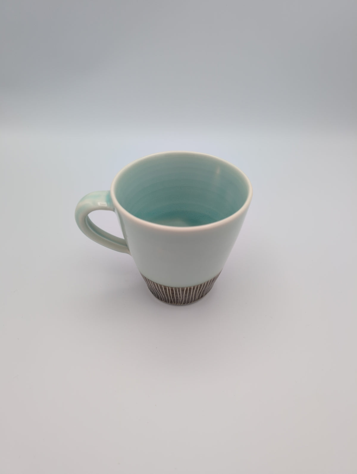 Seagreen Sgraffito Mug